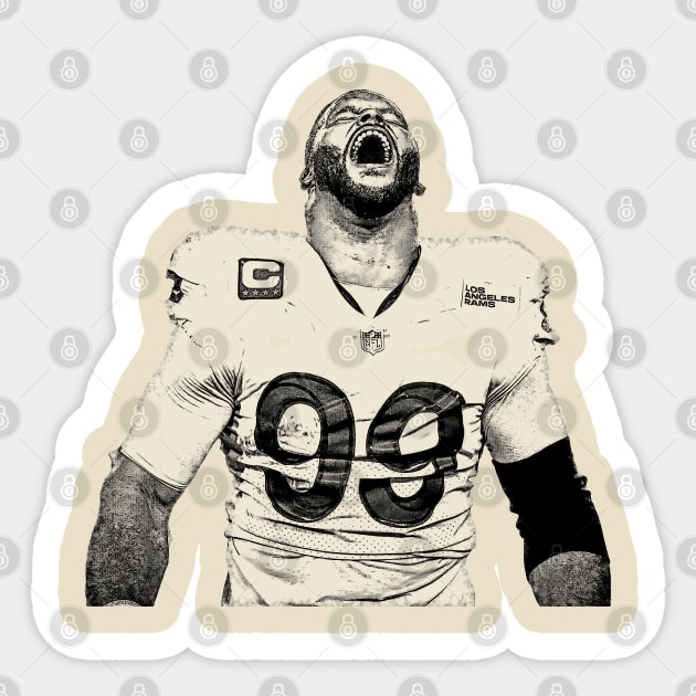 Aaron Donald Sticker by Zluenhurf